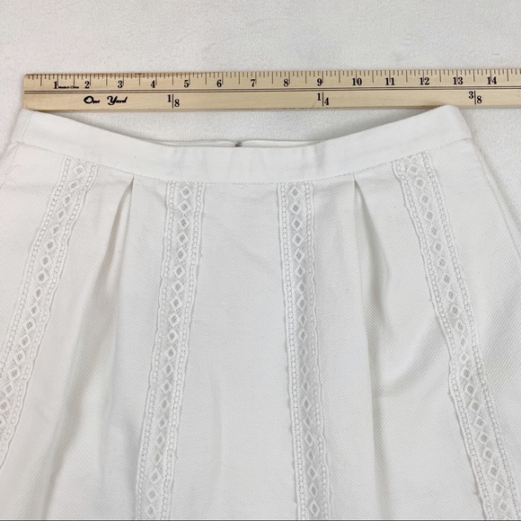 J Crew striped lace pleated skater skirt - Picture 4 of 9